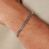 Zilveren herenarmband