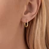 Zilveren goldplated oorringen met zirkonia voor dames