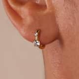 Zilveren goldplated oorbellen voor dames
