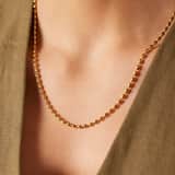 Stainless steel goldplated ketting