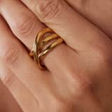 Stainless steel ring voor dames