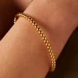 Stainless steel goldplated bangle bol