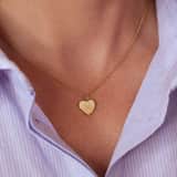 Stainless steel ketting met hanger hart voor dames