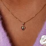 14 karaat gouden hanger hart 6mm