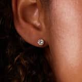 14 Karat Gold-Ohrstecker mit 5 mm Zirkonia