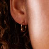 14 Karat Goldohrringe 14 mm