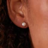 14 karaat gouden oorknoppen met zoetwaterparel 5mm