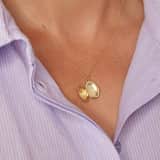 Zilveren ketting met hanger medaillon voor dames
