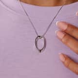 Zilveren ketting met hanger 