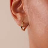Zilveren goldplated oorringen
