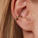 Zilveren goldplated earcuff