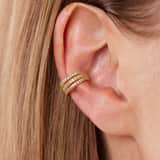 Zilveren goldplated earcuff