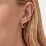 Zilveren goldplated oorbellen 15mm
