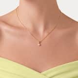 Zilveren goldplated ketting met hanger met zirkonia 