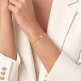 Zilveren goldplated armband met zirkonia
