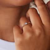 Silberner Ring mit Zirkonia