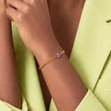 Stainless steel armband met geboortesteen zirkonia voor dames