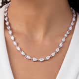 Zilveren ketting met zirkonia