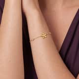 Stainless steel armband bloem met zirkonia voor dames