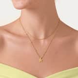Stainless steel ketting met hanger bloem voor dames