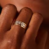 Zweifarbiger Ring, 585 Gold, mit Zirkonia