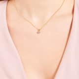 Elora gerecycled zilver zilver platinaplated angel number ketting voor dames - kies jouw nummer
