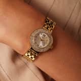 Regal cadeauset horloge met gratis collier goldplated