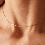 Recycelte goldbeschichtete Kette mit venezianischem Glied