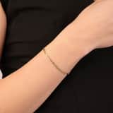 14 karaat bicolor gouden armband