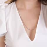 Halskette, 925 Silber, mit Gourmetglied