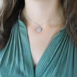 Silberner Charms Gravurplatte Herz matt