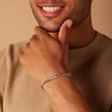 Gerecycled zilveren herenarmband koningsschakel.