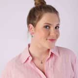 Zilveren ketting met blauwe kristal voor dames