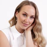 Zilveren oorbellen met kristal