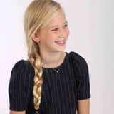 Zilveren kinderketting zirkonia
