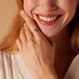 Zilveren ring met zirkonia