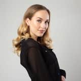 14 karaat witgouden oorknoppen met zirkonia voor dames