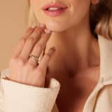14 Karaat geelgouden ring met zirkonia