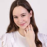 Ring, 925 Silber, mit Zirkonia
