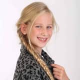 Ohrringe, 585 Gelbgold, Blume mit Kristall