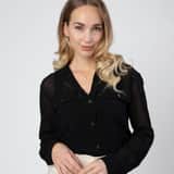 9 karaat ketting met hanger bol kristal 7mm voor dames