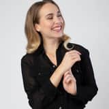 9 karaat ketting met hanger hart voor dames