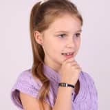 Edelstahl Spritzplatte Armband Leder dunkelblau Kristall