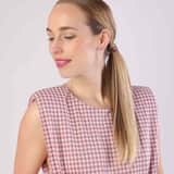 Zilveren oorknoppen met sapphire zirkonia voor dames