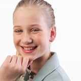 Zilveren kinderoorbellen met vlinder