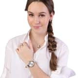 Edelstahl-Set mit weißem Kristall