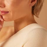 Zilveren oorknoppen rhodiumplated bar ketting voor dames