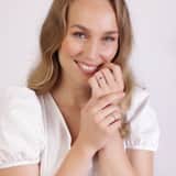 Zilveren ring rhodiumplated hart