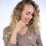 Zilveren armband met zoetwaterparels