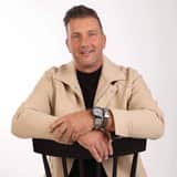 Urban Story horloge met een grijze leren band